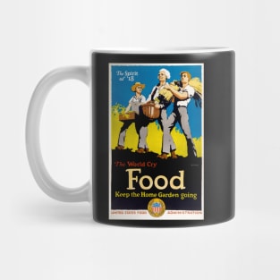 Reprint of US Food Administration Home Garden Growing Propaganda Print - The Spirit of '18 Mug